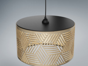 lamp wooden 2 3D Model