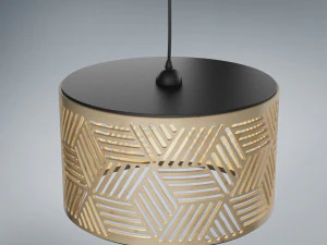 lamp wooden 2 3D Model