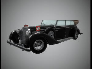 mercedes 770k grosser nazi staff 3D Model