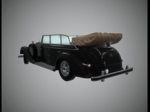 mercedes 770k grosser nazi staff 3D Модель