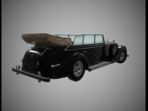 mercedes 770k grosser nazi staff 3D Модель