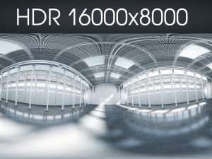 warehouse interior hdr Modello 3D