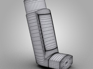 fostair asthma inhaler Model 3D