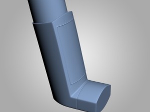 fostair asthma inhaler Model 3D