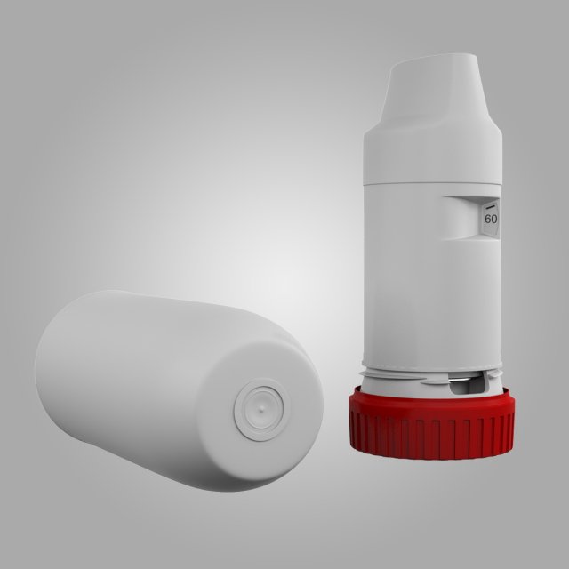 symbicort asthma inhaler Modelo 3D .c4d .max .obj .3ds .fbx .stl .blend 