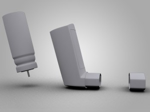 asthma inhaler pack - 4 devices 3D Model