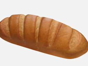 bread white 3Dモデル