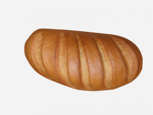 bread white Modelo 3D