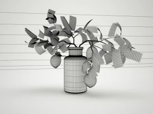 lemons on branch 3D Model