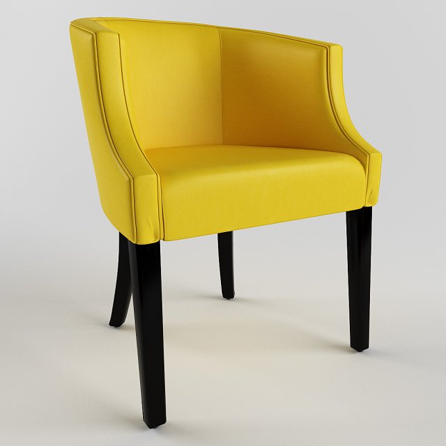 chair flower 3D Model .c4d .max .obj .3ds .fbx .stl .blend 