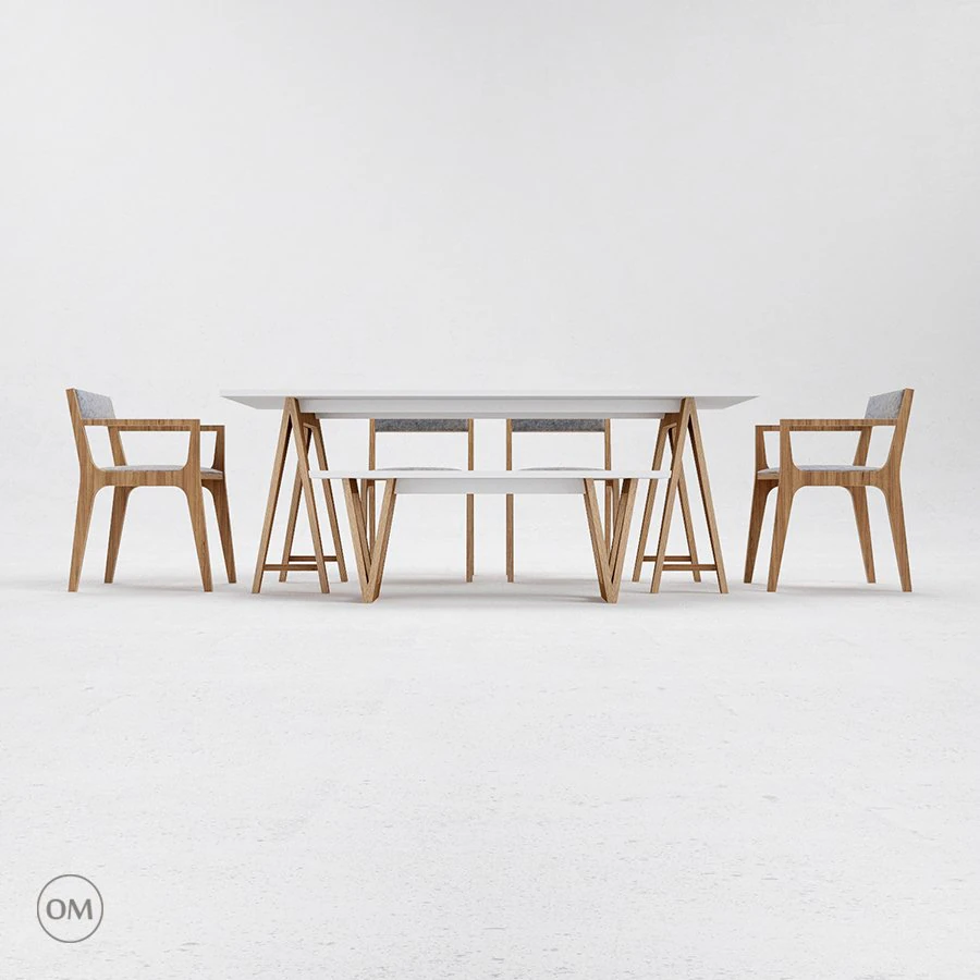 table chair bench odesd2 3D Model .c4d .max .obj .3ds .fbx .stl .blend 