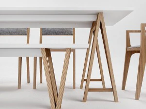 table chair bench odesd2 3D Model