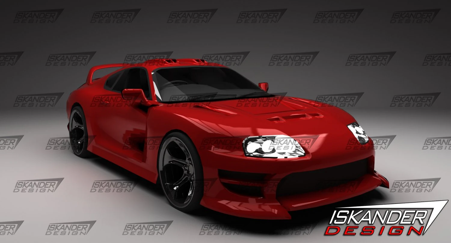 toyota supra 1999 3D Model .c4d .max .obj .3ds .fbx .stl .blend 