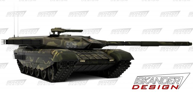 t-14 armata iskander-3m russian battle futuristic 3D Model .c4d .max .obj .3ds .fbx .stl .blend 