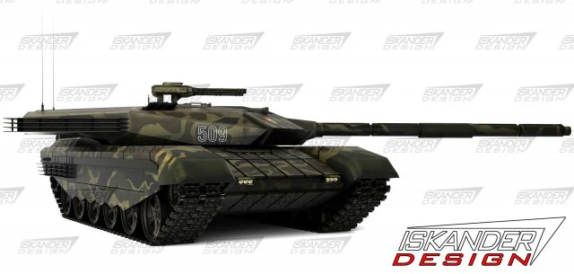t-14 armata iskander-3m ruso batalla futurista Modelo 3D .c4d .max .obj .3ds .fbx .stl .blend 