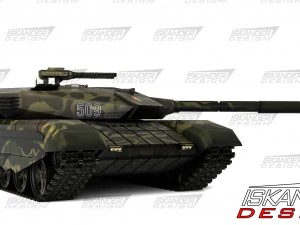 t-14 armata iskander-3m ruso batalla futurista Modelo 3D