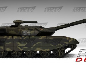 t-14 armata iskander-3m russian battle futuristic 3D Model