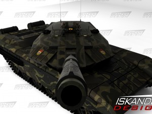 t-14 armata iskander-3m russian battle futuristic 3D Model