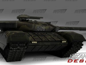 t-14 armata iskander-3m ruso batalla futurista Modelo 3D