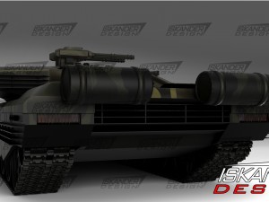 t-14 armata iskander-3m russian battle futuristic 3D Model