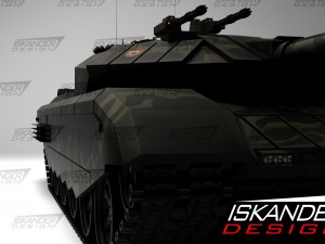 t-14 armata iskander-3m russian battle futuristic 3D Model