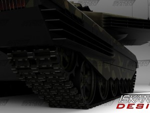 t-14 armata iskander-3m russian battle futuristic 3D Model