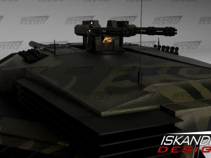 t-14 armata iskander-3m ruso batalla futurista Modelo 3D