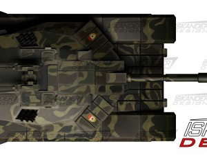 t-14 armata iskander-3m russian battle futuristic 3D Model