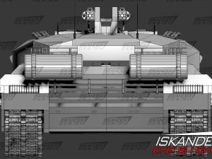 t-14 armata iskander-3m russian battle futuristic 3D Model