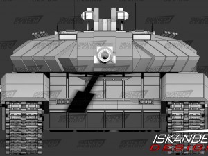 t-14 armata iskander-3m russian battle futuristic 3D Model