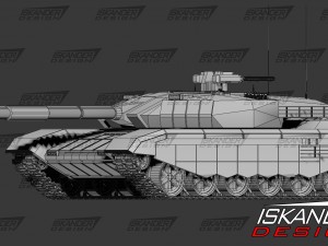 t-14 armata iskander-3m russian battle futuristic 3D Model