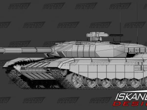 t-14 armata iskander-3m ruso batalla futurista Modelo 3D