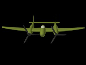 p-38 lightening 3D 모델