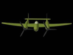 p-38 lightening 3D Model