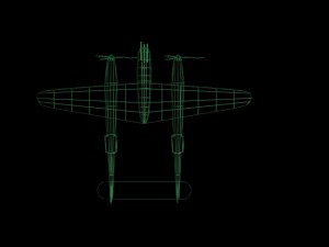 p-38 lightening 3D 모델