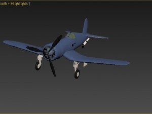 f4u1 consiar Modelo 3D
