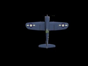 f4u1 해적 3D 모델