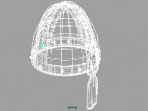 norman noseguard helmet Modello 3D