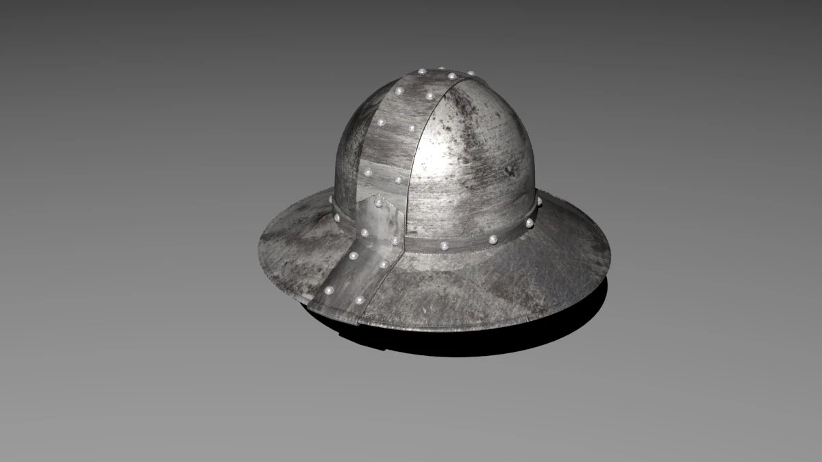kettle helmet 3D Model .c4d .max .obj .3ds .fbx .stl .blend 