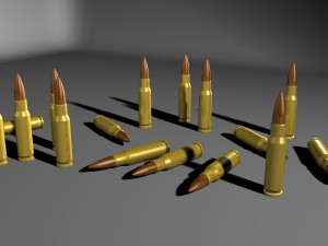 762 caliber bullets scenery 3D 모델