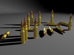 762 caliber bullets scenery 3D 모델