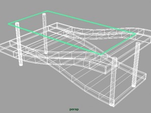 modern living room table 3D Model