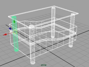 modern living room table Modelo 3D