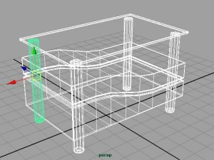 modern living room table 3D Model