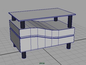 modern living room table Modelo 3D