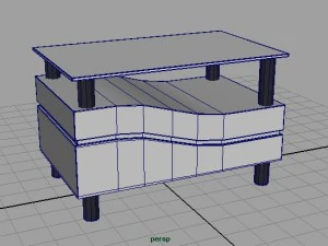 modern living room table 3D Model