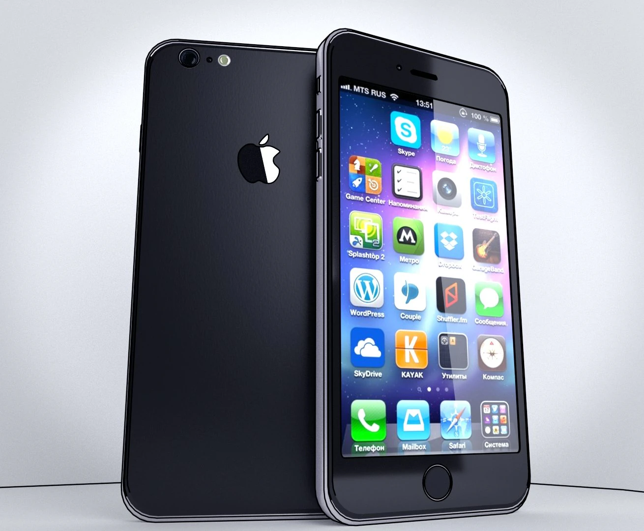 iphone 3D Model .c4d .max .obj .3ds .fbx .stl .blend