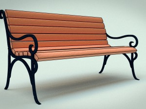 bench 3D-Modell