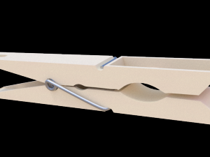 clothes peg 3D मॉडल