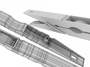 clothes peg 3D 모델